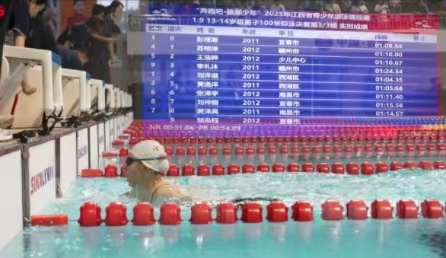 2025江西省青少年游泳锦标赛在吉安全民健身体育中心开赛